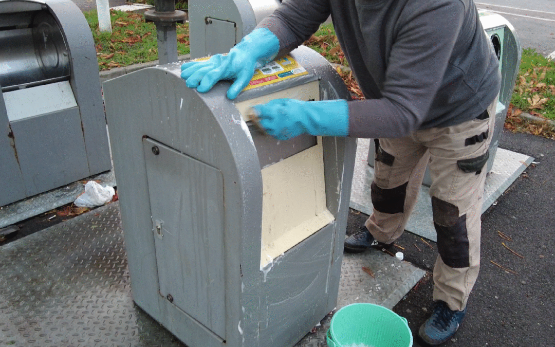 Ose services entretient les points d’apports volontaires :